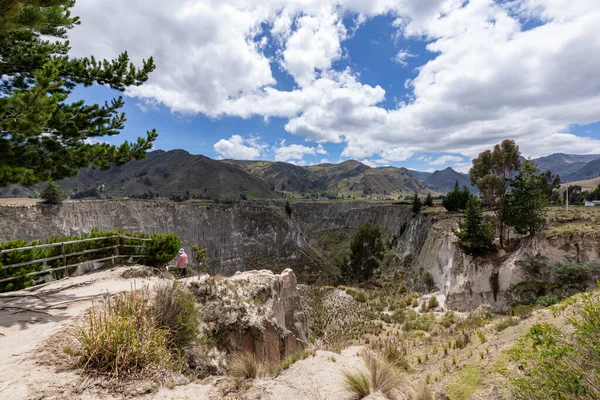 Panorâmica Rio Toachi Canyon Perto Quilotoa Cotopaxi Equador América Sul — Fotografia de Stock