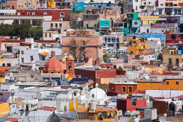 Centro Histórico Guanajuato Casas Coloridas Construidas Ladera Estado Guanajuato México — Foto de Stock