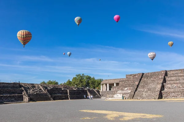 Piramisok Ősi Város Teotihuacan Mexikóban — Stock Fotó