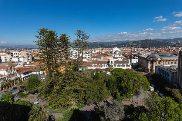 Vista Della Città Cuenca Ecuador Con Sue Numerose Chiese Nella — Foto Stock