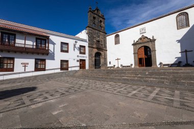 Santa Cruz De La Palma 'nın merkezinde eski bir barok harabesi. Kanarya Adaları, İspanya.