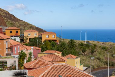 Santa Cruz 'da geleneksel mimari - İspanya' nın Kanarya Adaları, La Palma adasının başkenti.