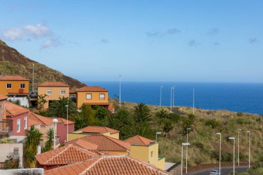 Santa Cruz 'da geleneksel mimari - İspanya' nın Kanarya Adaları, La Palma adasının başkenti.
