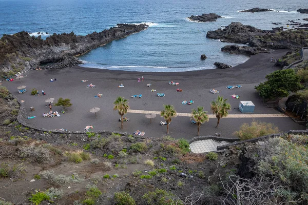 Uitzicht Het Strand Van Los Cancajos Palma Canarische Eilanden Spanje — Stockfoto