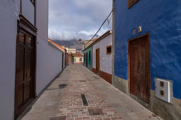 Hermosas Calles Coloridas Del Casco Antiguo Colonial Los Llanos Aridane —  Fotos de Stock
