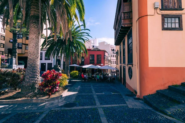 Arquitetura Tradicional Santa Cruz Capital Ilha Palma Ilhas Canárias Espanha — Fotografia de Stock