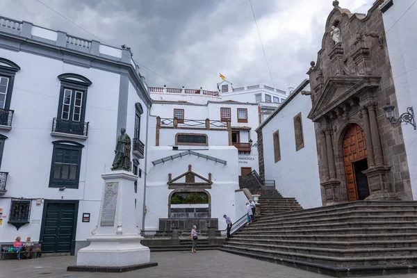 Santa Cruz Palma Nın Merkezinde Iglesia Salvador Eski Barok Mezhebi — Stok fotoğraf
