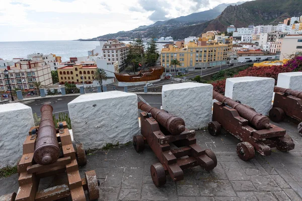 Cannons Look Out Castle Virgin Santa Cruz Capital City Island — Stock Photo, Image