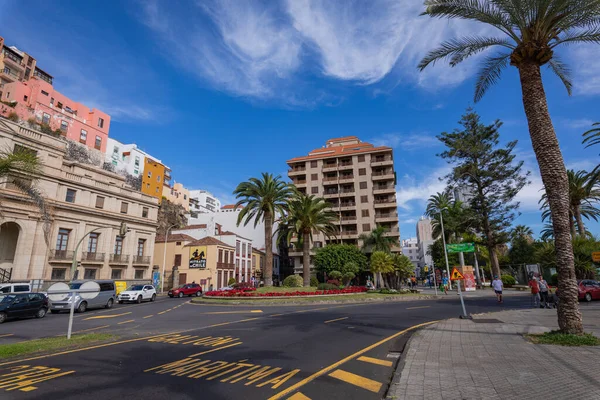 Traditionele Architectuur Santa Cruz Hoofdstad Van Het Eiland Palma Canarische — Stockfoto