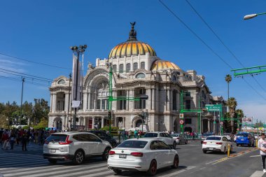 Güzel Sanatlar Sarayı - Palacio de Bellas Sanat Merkezi Mexico City 'de.