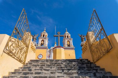 Cholula, Meksika 'daki Çaresiz Kadın Kilisesi. Latin Amerika. 