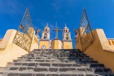 Cholula, Meksika 'daki Çaresiz Kadın Kilisesi. Latin Amerika. 