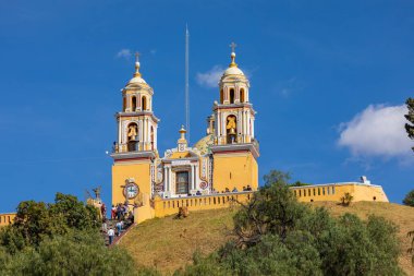 Cholula, Meksika 'daki Çaresiz Kadın Kilisesi. Latin Amerika. 