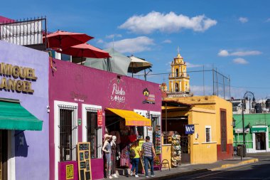 Cholula, Meksika 'da geleneksel mimari. 