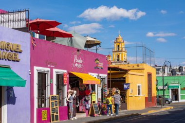 Cholula, Meksika 'da geleneksel mimari. 