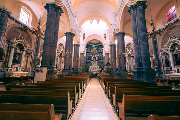 Interiores Catedral Puebla México — Fotografia de Stock