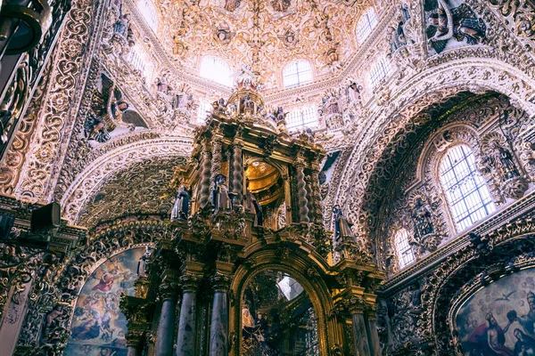 Mexikói Puebla Katedrális Belső Terei — Stock Fotó