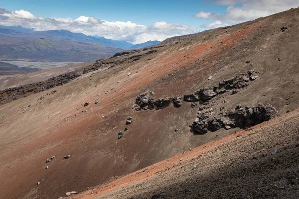 View Cotopaxi Volvcano Trekking Trail Cotopaxi National Park Ecuador South — Stock Photo, Image