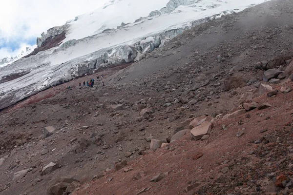 Θέα Από Cotopaxi Volvcano Κατά Διάρκεια Πεζοπορία Διαδρομή Εθνικό Πάρκο — Φωτογραφία Αρχείου