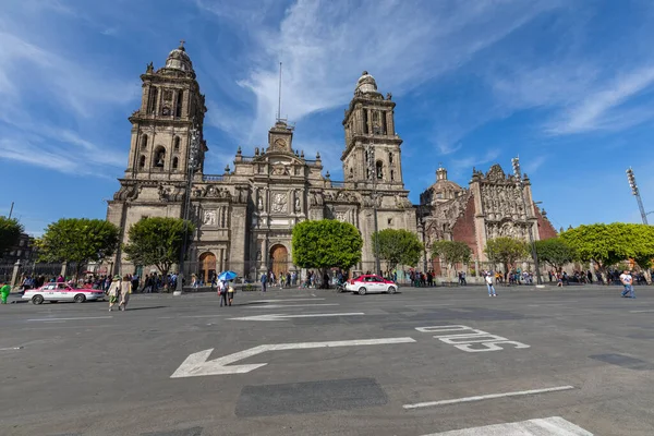 Exteriör Storstadskatedral Mexico City Latinamerika — Stockfoto