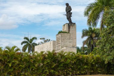 SANTA CLARA, CUBA - 19 Aralık 2019: Che Guevara Anıtı, Plaza de la Revolution, Santa Clara, Küba.