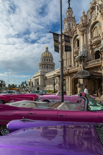 Havana Cuba Prosince 2019 Klasické Historické Americké Auto Havaně Kubě — Stock fotografie