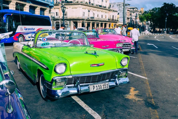 Havana Cuba Prosince 2019 Klasické Historické Americké Auto Havaně Kubě — Stock fotografie