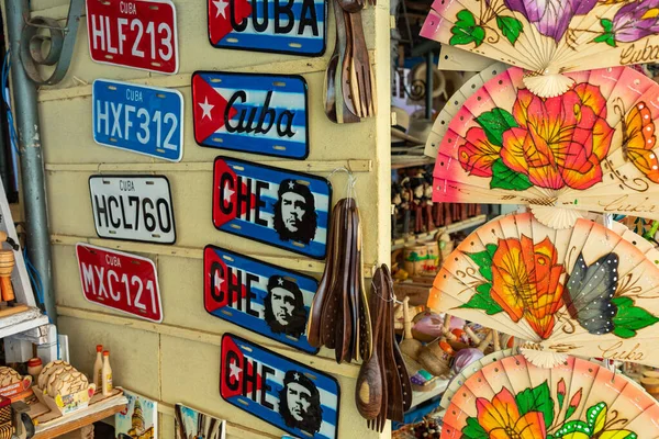 Trinidad Cuba Dezembro 2019 Mercadorias Artesanais Tradicionais Venda Trinidad Cuba — Fotografia de Stock