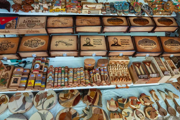 Trinidad Cuba December Ember 2019 Traditional Handcrafted Merchandise Sale Trinidad — 图库照片