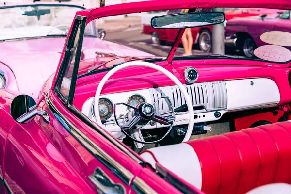 Havana Cuba Prosince 2019 Klasické Historické Americké Auto Havaně Kubě — Stock fotografie