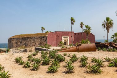 Goree Adası 'ndaki kölelik kalesi, Dakar, Senegal. Batı Afrika.