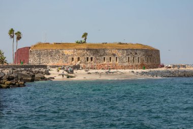 Goree Adası 'ndaki kölelik kalesi, Dakar, Senegal. Batı Afrika.