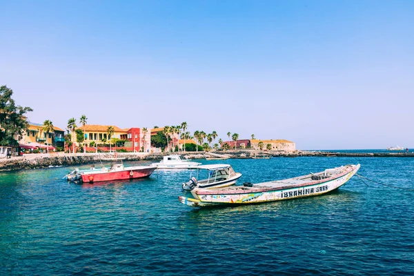 Tradiční Architektura Ostrově Goree Dakar Senegal Západní Afrika — Stock fotografie