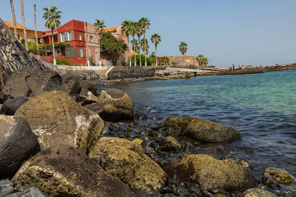 Traditionelle Architektur Auf Der Goree Insel Dakar Senegal Westafrika — Stockfoto