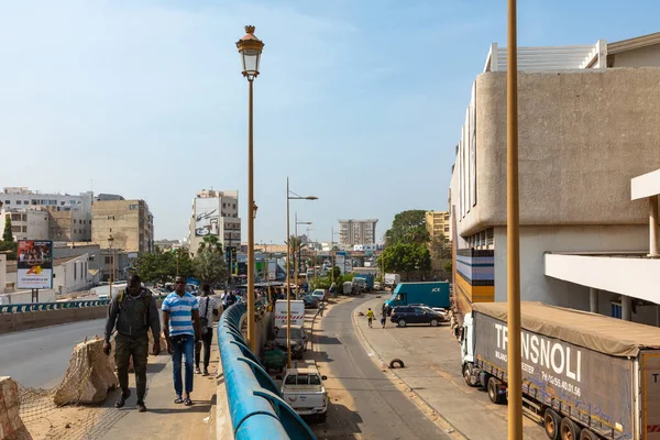 Дакар Сенегал Ноября 2019 Года Люди Работающие Работающие Столице Сенегала — стоковое фото