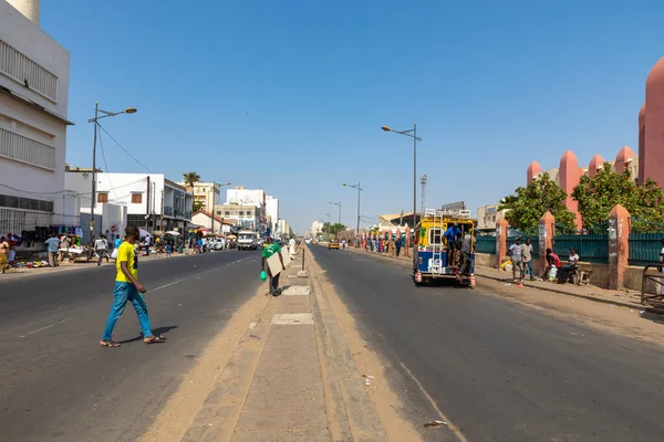 Дакар Сенегал Ноября 2019 Года Люди Работающие Работающие Столице Сенегала — стоковое фото