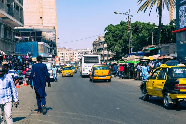 Dakar Senegal Novembre 2019 Personnes Travaillant Circulant Dakar Capitale Sénégal — Photo