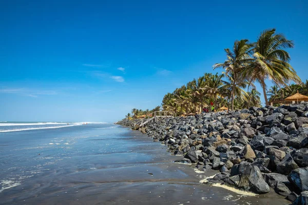 Serrekunda Gambia November 2019 Strand Der Nähe Des Senegambischen Hotelstreifens — Stockfoto