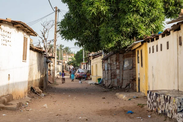 Bakau Gambia Novembro 2019 Pequena Cidade Típica Gâmbia Bakau — Fotografia de Stock