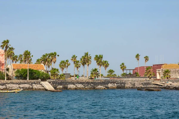 Hagyományos Építészet Goree Island Dakar Szenegál Nyugat Afrika — Stock Fotó