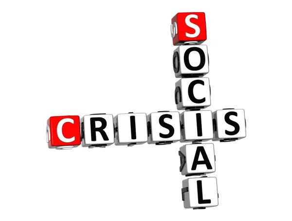 Virus Social Crisis Coronavirus Covid Red White Crossword Puzzle White — Stock Photo, Image