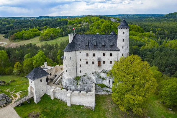 Bobolice Polska Maj 2020 Widok Lotu Ptaka Zamek Bobolice Jedną — Zdjęcie stockowe