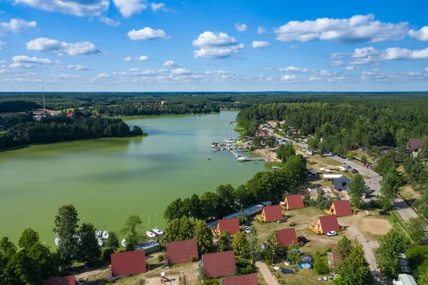 Aerial View Wdzydze Landscape Park Kashubian Landscape Park Kaszuby Wdzydze — Stock Photo, Image