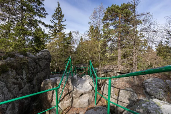 Parque Nacional Las Montañas Stolowe Kudowa Zdroj Polonia Destino Popular — Foto de Stock