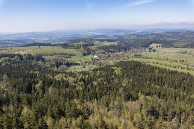 Stolowe Dağları Ulusal Parkı. Kudowa-Zdroj yakınlarındaki Szczeliniec Wielki, Aşağı Silezya, Polonya.