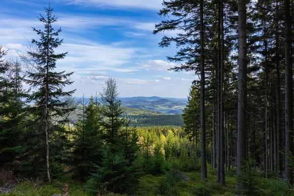 Rudawy Janowickie Landscape Park Bergskedja Sudet Polen Utsikt Från Mala — Stockfoto