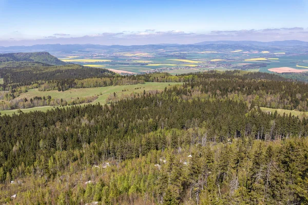 Stolowe Mountains National Park View Szczeliniec Wielki Kudowa Zdroj Lower — Stock Photo, Image