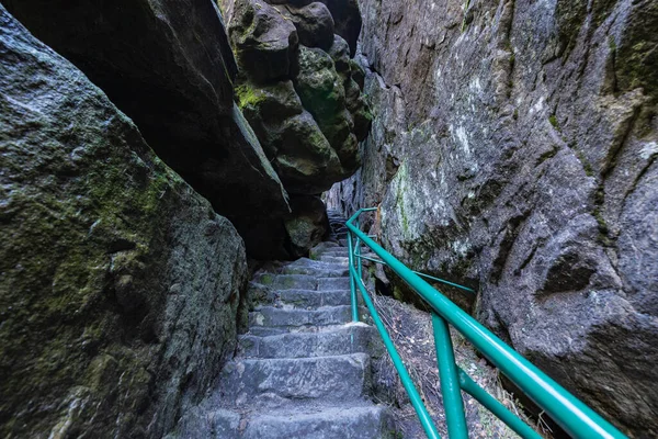 Parque Nacional Das Montanhas Roubadas Caminho Rock Labirinto Trilha Caminhadas — Fotografia de Stock