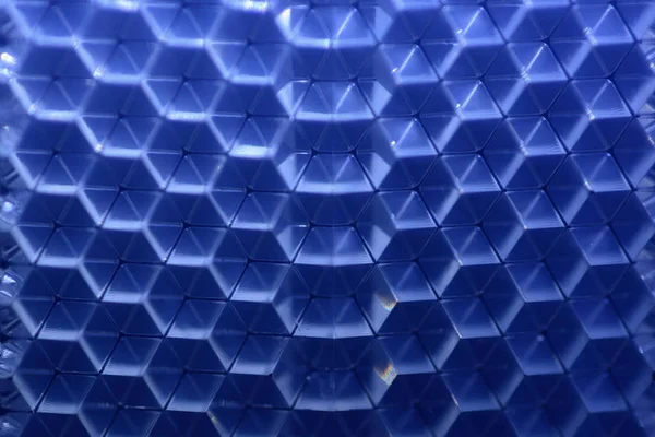 Синій кубічний візерунок текстури дизайн — стокове фото