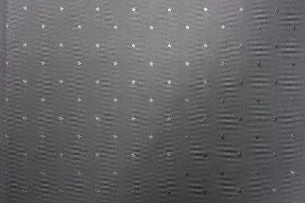 Top View Stars Pattern Grey Fabric Background — Stock Photo, Image